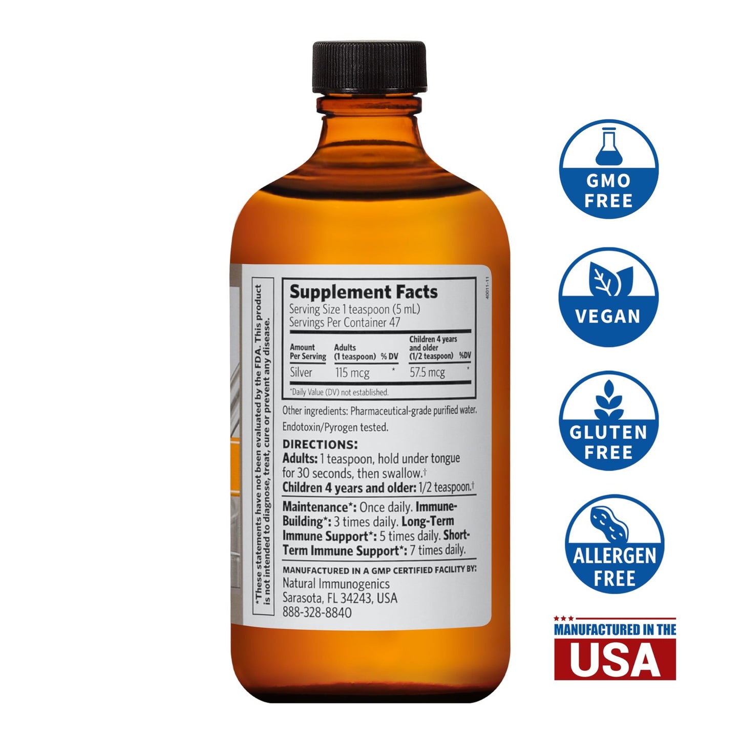Argentyn 23 - Professional Bio-Active Silver Hydrosol - 8 oz bottle