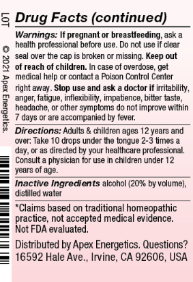 Apex Flower Remedy ANGR-FLX 1 fl oz - 1202